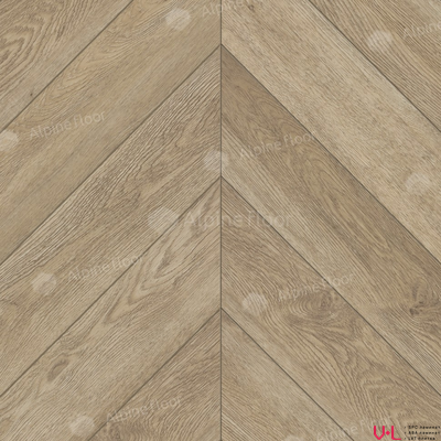 Кварцвиниловая плитка Alpine Floor Сhеvrоn LVТ Дуб Ваниль Селект ЕСО 20-2 43 класс толщина 2.5 мм с фаской клеевая 1.9736 м2