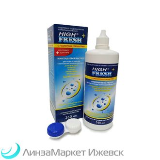 Раствор для контактных линз HighFresh+ с гиалуронатом натрия в ЛинзаМаркет Ижевск