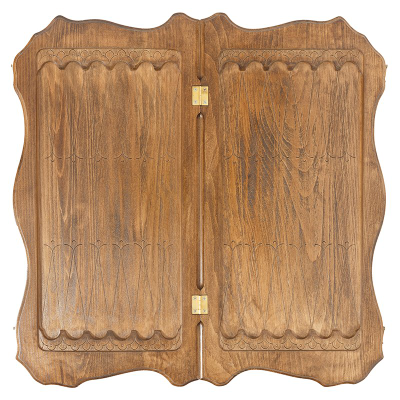 Нарды резные c шашками "Герб РФ и Символы Власти" от мастера Артура Мирзояна