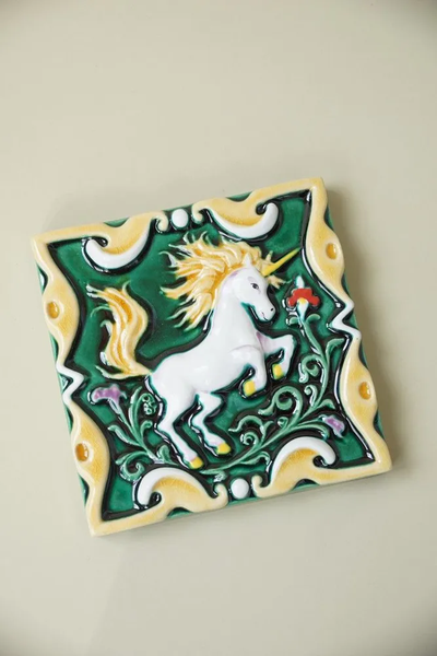 Единорог цветной (керамическая плитка)