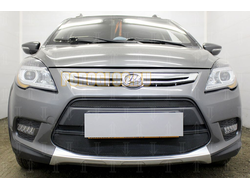 Защита радиатора Lifan X50 2015- (2 части) black