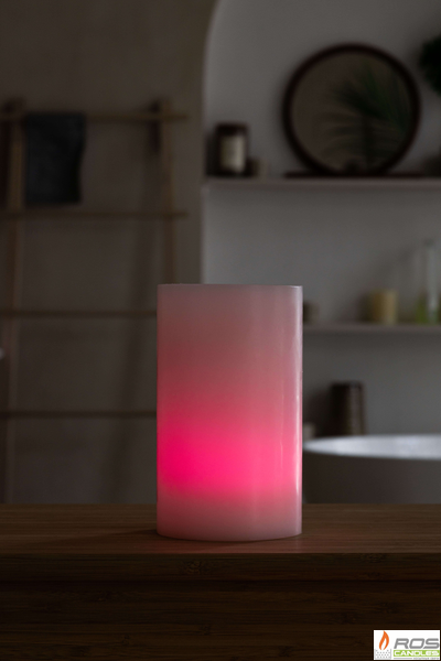 Гладкий парафиновый плафон для LED свечей - 11,7*20см