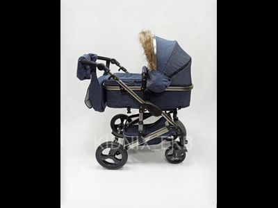 Детская коляска 3 в 1 Luxmom 555 Синий