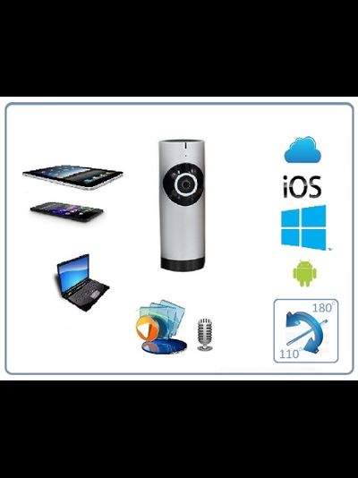 Видеоняня /WiFi видеокамера панорамная с DVR (fish_S), HD (360EyeS)