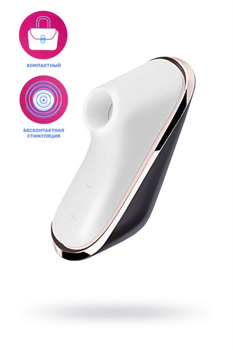 J2018-TR Вакуумно-волновой стимулятор клитора Satisfyer Traveler, силикон, баклажан, 10,7 см