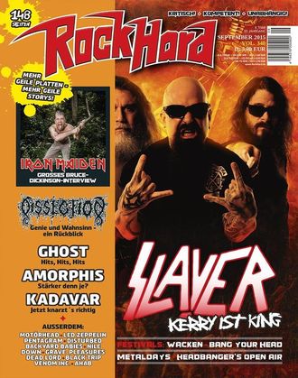 Rock Hard Magazine September 2015 Slayer, Ghost Inside, Немецкие журналы в России, Intpressshop