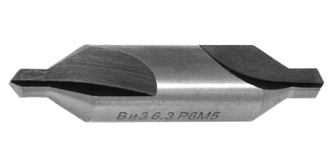 Сверло ВИЗ центровочное комбинированное без предохранительного конуса (тип А), сталь Р6М5, ГОСТ 14952Б