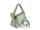 (АРТИКУЛ: 9859/1/8) СУМКА ЖЕНСКАЯ, НЕБОЛЬШАЯ, НАТУРАЛЬНАЯ КОЖА, БЛЕДНО-ЗЕЛЕНАЯ, С КАРМАНАМИ ПО БОКАМ, С ДВУМЯ ПЛЕЧЕВЫМИ РЕМНЯМИ