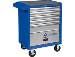 Тележка инструментальная, 5 выдвижных ящиков и отсек, "ПРИМА", синяя МАСТАК 522-05581B