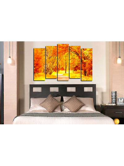 Модульная картина "Желтая осень"