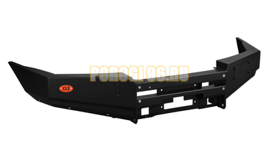 Передний силовой бампер серии Трофи на SsangYong Kyron 2007-2015 (02.080.01)