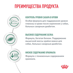 Royal Canin (Роял Канин) Diabetic сухой корм для собак при сахарном диабете, 1,5 кг