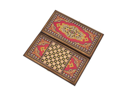 Нарды + Шашки "Сирия. Красные" малые