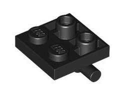 Plate, Modified 2 x 2 with Bar on Bottom, Black (5066 6488003)