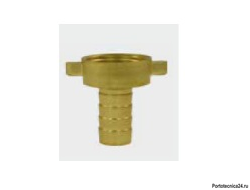 Переходник гайка 1/2"накидная; елочка d=13, латунь