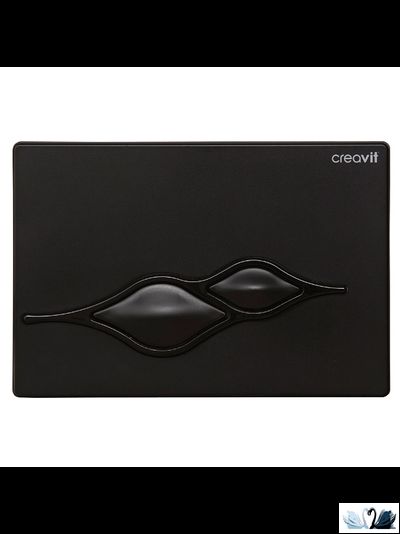 Кнопка смыва CREAVIT UFO GP1002.02 черный глянцевый