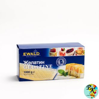 Желатин пищевой листовой Ewald,  свиной 5 листов, 140 блум