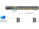 Переключатель Kinan KVM 8-портовый SVGA/VGA, PS/2, USB с каскадированием до 256 серверов, OSD, DDC2B, до 2048x1536 (XM0108)