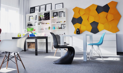 Гипсовая 3d панель "Пента"