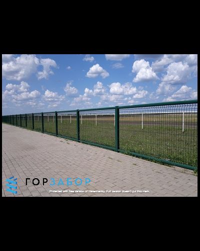 Оцинкованное газонное ограждение из 3D панелей