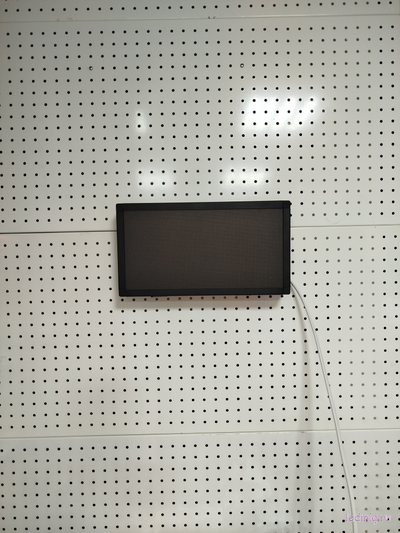 Светодиодное  табло с отображением температуры воды и воздуха 19*35см (Размер А4)