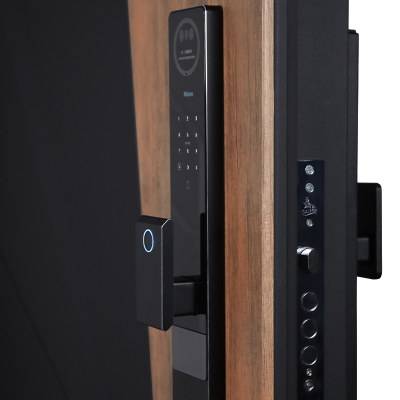 Стальная дверь   Макс 3D с зеркалом (биометрический замок Y12). Заказная модель.