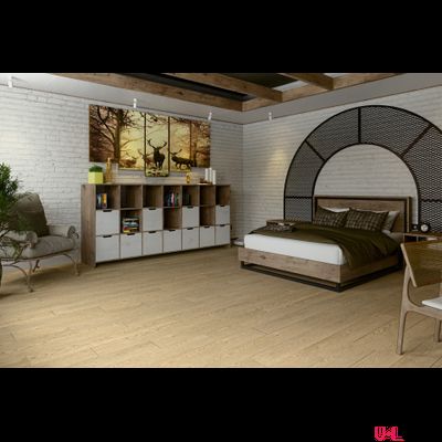 SPC ламинат Damy Floor Family Дуб Латте / Latte Oak 0030-2 43 класс толщина 4.0 мм с фаской замковый 2.635 м2