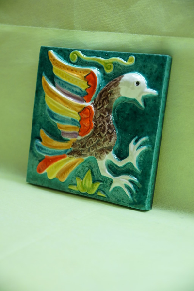 Сокол-Воин (изразцовая плитка)