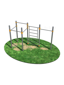 Спортивный комплекс Sv Sport Workout пять турников и шведская стенка ВОРК50