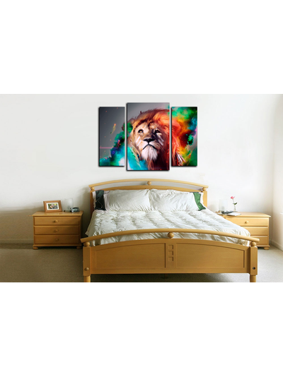 Модульная картина &quot;Король джунглей&quot;