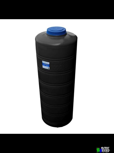 Емкость 1м3 (1000л) черная вертикальная