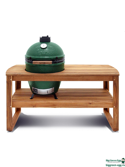 Стол на колёсах, для гриля XL Big Green Egg, лиственница 150х90х75, tabl150xl