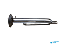 Тэн к водонагревателю  1,5кВт., фланец Ø92мм однорежимный, две трубки для термостата и термозащиты,