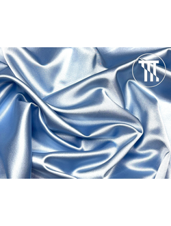 Атлас-стрейч, цв. Светло-голубой