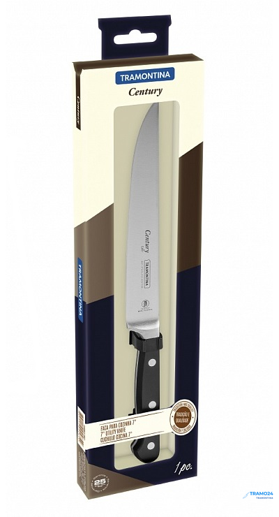 Tramontina Century Нож кухонный - 17,5 см. в блистере - 24007/107