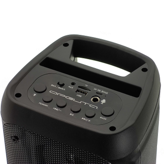 Колонка портативная беспроводная Bluetooth акустика c подсветкой и микрофоном Орбита OT-SPB142