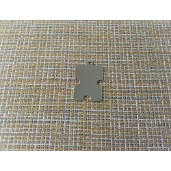 Подвеска кулон пазл невыпуклый 30x38 мм серебристый, 110-202s