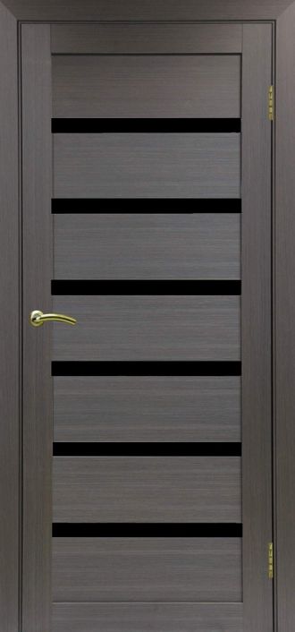 OPTIMA PORTE/ TURIN 507.12 ВЕНГЕ/LACOBEL BLACK/ ПОЛОТНО ОСТЕКЛЕННОЕ