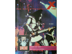 MusiX Das Konzertmagazin January 1999 Kiss Cover, Иностранные музыкальные журналы, Intpressshop