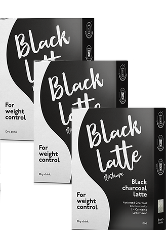 Black Latte dry drink (3 pieces).