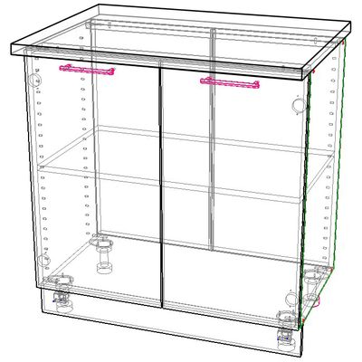Стол кухонный Аляска Н-80 (800)
