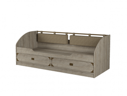 Детская МИРАЖ-1 - Секция №12 Кровать 1-но ярусная 900 Дуб баррик