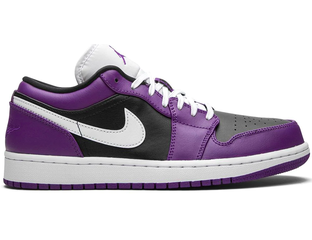 Air jordan cheap purple black
