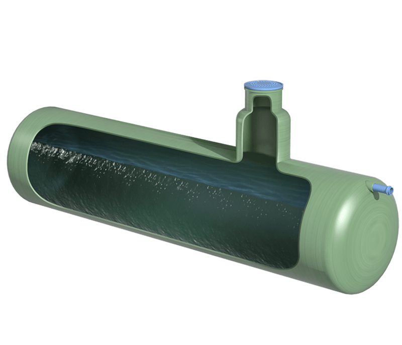 Пожарный резервуар из стеклопластика