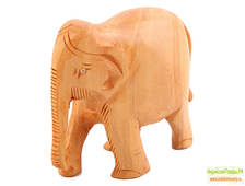Статуэтка "Слон резной хобот вниз"(Дерево), Индия