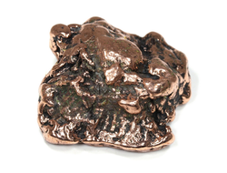 Медь полированная с одной стороны, коллекционный образец, США (45*40*23 мм, вес: 88 г) №25682