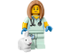 Минифигурка Серии Lego–MINIFIGURES # 71018/5 «ДЕВУШКА–ВЕТЕРИНАР с Кроликом БАННИ»