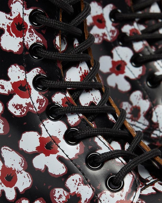 Ботинки Dr Martens 1460 PASCAL с цветами черные