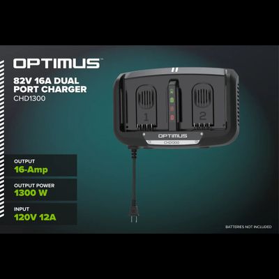 Ультрабыстрое двухпортовое зарядное устройство Greenworks CHD1300 82V