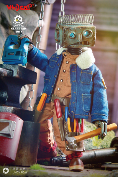 Неуклюжий робот Карри - Коллекционная ФИГУРКА 1/6 scale ClumsyBot  Curry - Whycat&GEARHEADTOYS